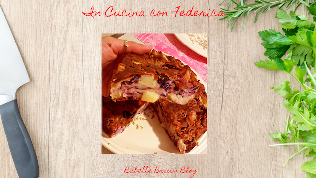 In Cucina: torta salata con verza rossa