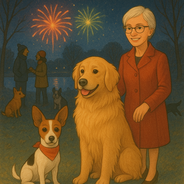 Capodanno al parco con Baguette e Marley