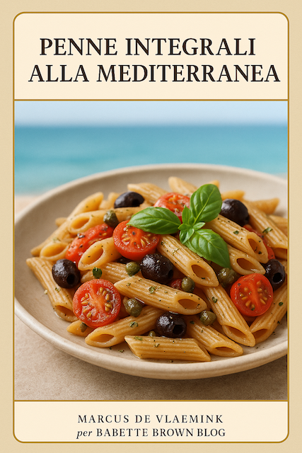 In Cucina:  penne integrali alla mediterranea