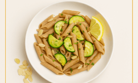 In Cucina con Marcus: pasta integrale con zucchine, limone e mandorle tostate