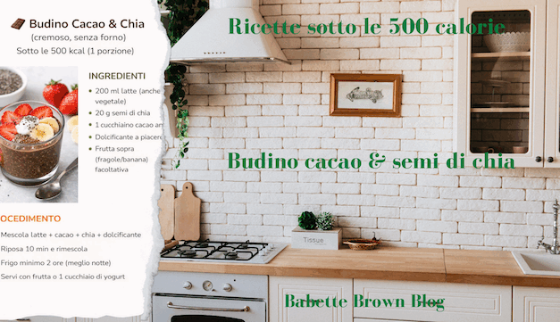 In Cucina: budino cacao e semi di chia