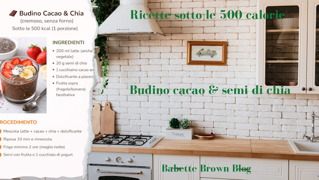 In Cucina: budino cacao e semi di chia