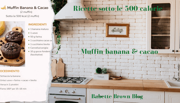 In Cucina: muffin banana e cacao