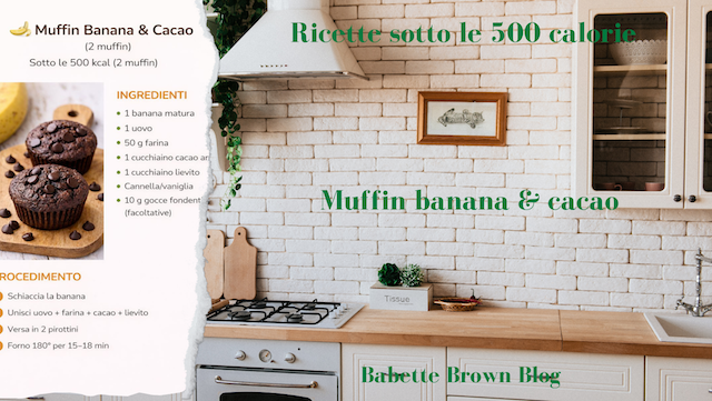 In Cucina: muffin banana e cacao