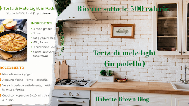 In Cucina: torta di mele light (in padella)