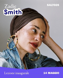 Primo piano di Zadie Smith.