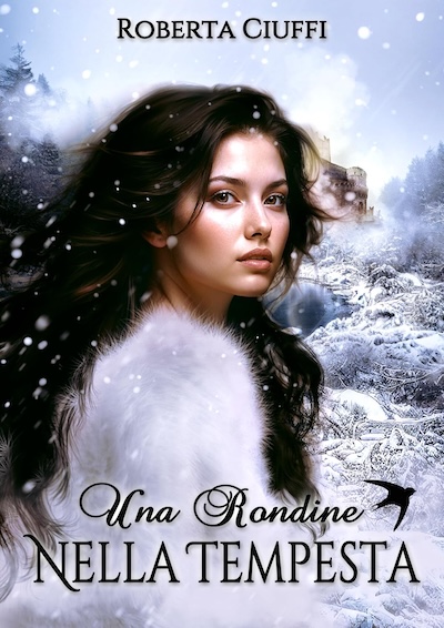La protagonista del romance storico UNA RONDINE NELLA TEMESTA): è UNA DONNA GIOVANE, DALLA PELLE CANDIDA E DAI CAPELLI SCURI. MOLTO BELLA. LO SFONDO PRESENTA UN CASTELLO INNEVATO E UNA RONDINE.