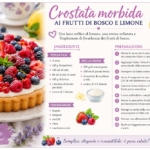 Crostata morbida ai frutti di bosco e limone