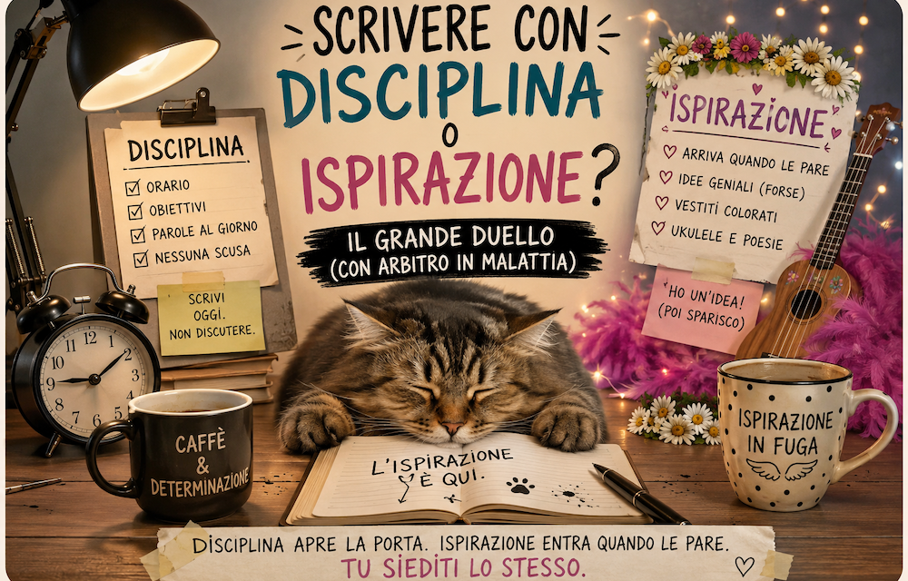 Scrivere con disciplina o ispirazione? Il grande duello (con arbitro in malattia)