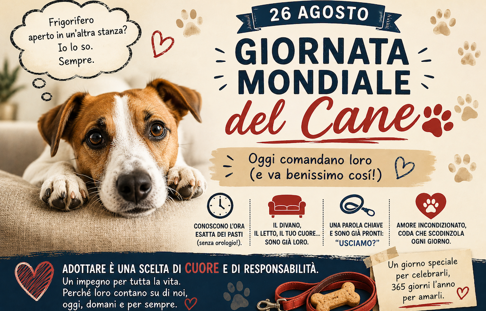 Giornata Mondiale del Cane: oggi comandano loro