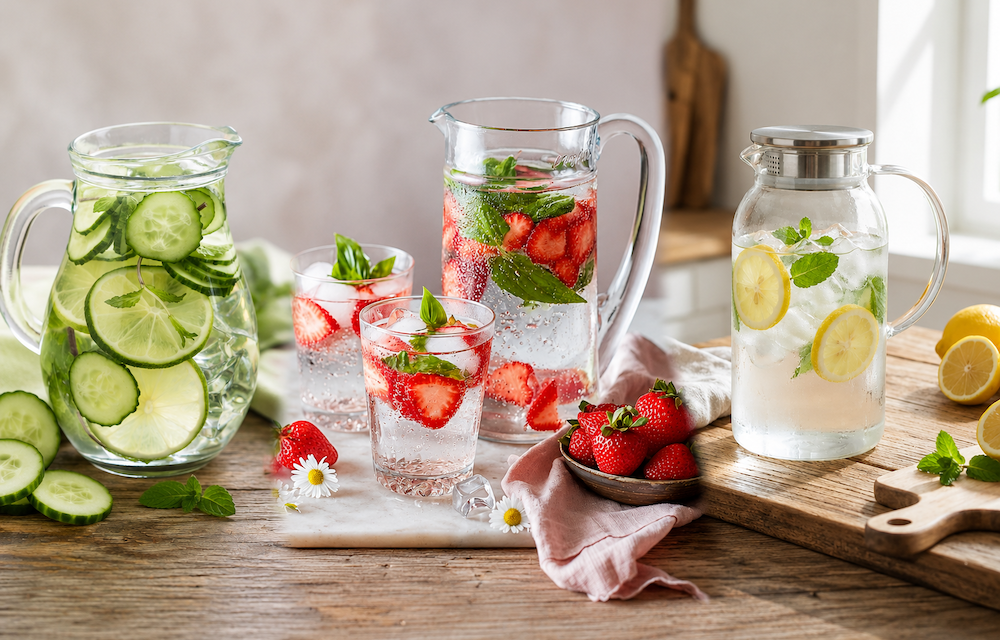 Bere di più, bere meglio: le acque aromatizzate fatte in casa